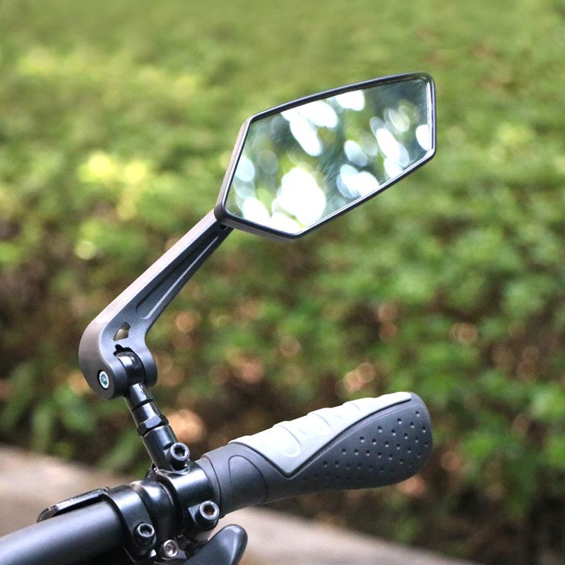 2 Stück Fahrrad Rückspiegel, verstellbarer drehbarer Lenker konvexer Spiegel