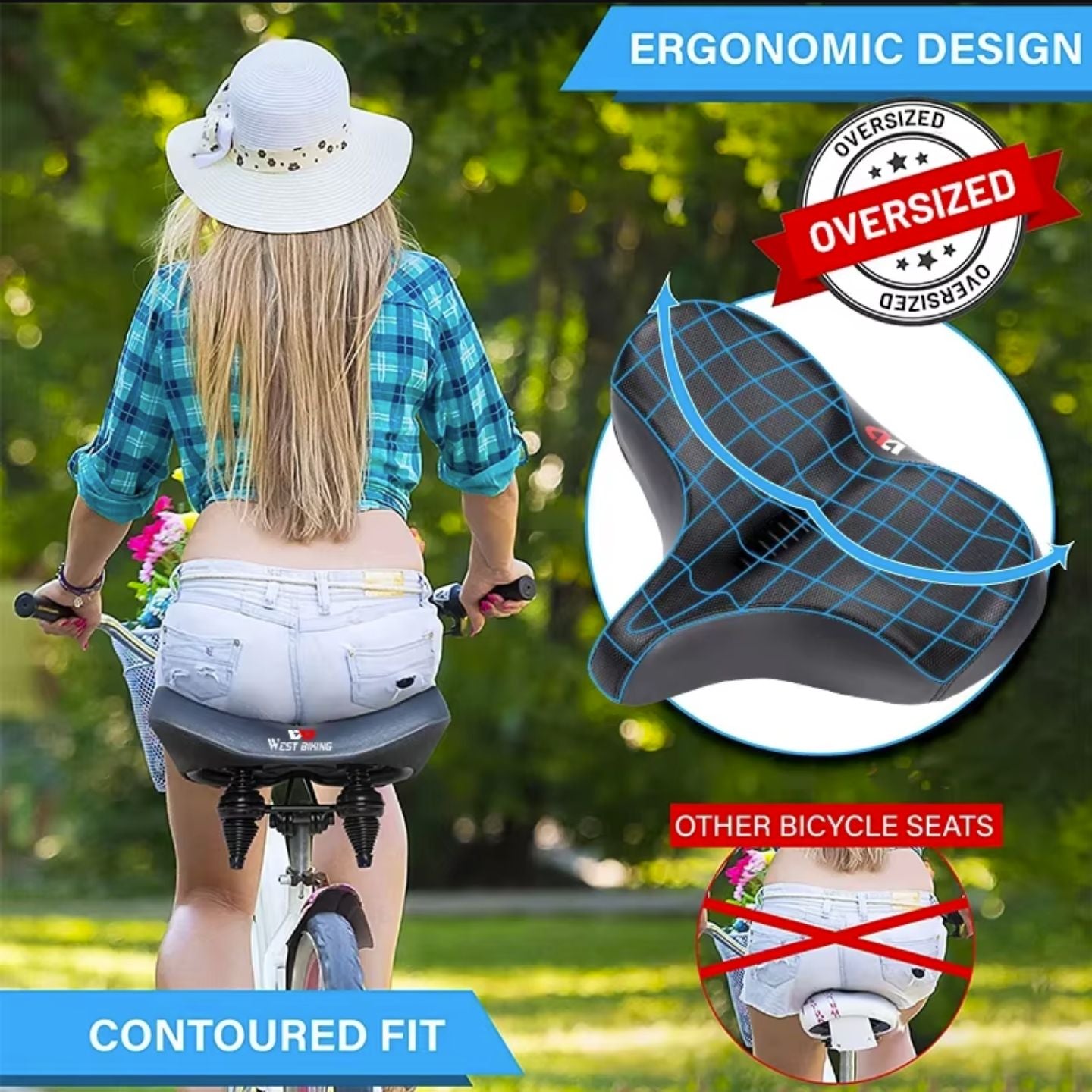 Fahrradsattel Schmerzfrei Extra breit